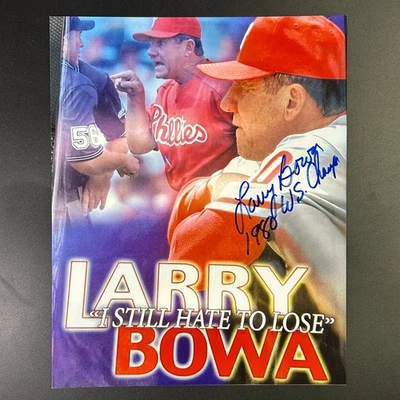 Foto autografiada en persona de Larry Bowa Philadelphia Phillies VER DESCRIPCIÓN Foto 1 de 4