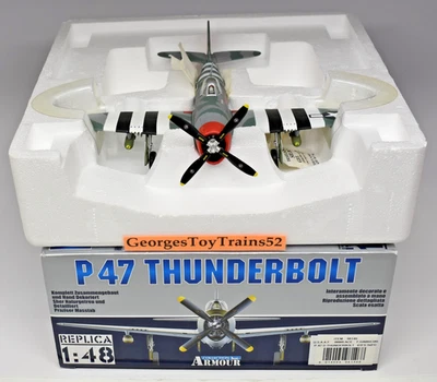 ARMOUR 1:48 DIE-CAST USAAF WWII ACE GABRESKI P-47 D THUNDERBOLT 61FS-56FG 98146 - Image 1 of 4