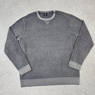 Johnnie O Sweater Mens Large Burgess Gray Merino Wool Crewneck Dark & Stormy - Image 1 of 4