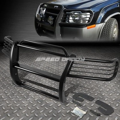 PARA 02-04 NISSAN XTERRA NEGRO RECUBIERTO ACERO DULCE PARACHOQUES DELANTERO CEPILLO REJILLA PROTECTOR Foto 1 de 4