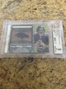 2008 LEAF LIMITED JERSEY JOE FLACCO ROOKIE AUTO 8/15 BECKETT 10 AUTOGRAPH - Picture 1 of 2