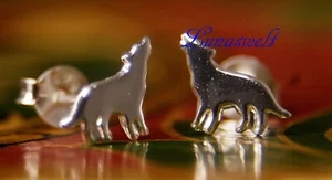 Silberohrstecker Wolf aus 925er Sterling Silber - Bild 1 von 1