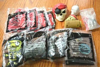 McDonalds Piratas del Caribe 2006 POTC conjunto lote de 11 - la mayoría nuevo en paquete - +2 bonos Foto 1 de 4