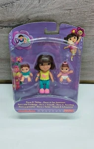 Dora The Explorer Nickelodeon Dora & Twin Babies Playtime Figures Fisher-Price - Picture 1 of 6