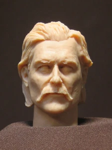 A-32 Kurt Russell "Tombstone" CUSTOM RESIN HEAD SCULPT Action figures 1/6 Scale - Imagen 1 de 2