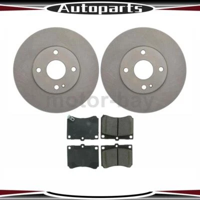 Kit de rotores y pastillas de freno de disco delanteros para Mazda MX-3 1992 1993 1994 1995 1996 Foto 1 de 4