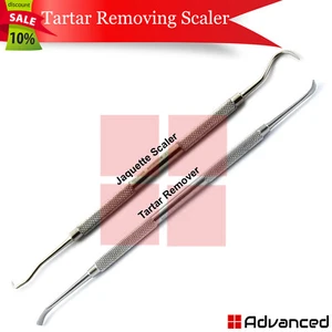 2 Pcs Dental Tartar Remover Tooth Scraper Jaquette Scaler U15/30 Anterior Towner - Picture 1 of 3