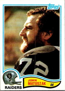 1982 Topps John Matuszak  195 Oakland Raiders