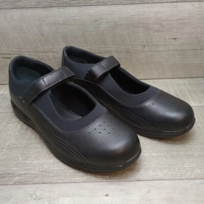 Zapatos cómodos terapéuticos ortopédicos Drew Rose P221 negros Mary Janes talla 12M Foto 1 de 4