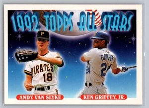 1993 Topps All Stars Van Slyke & Griffey Jr #405 - Picture 1 of 2
