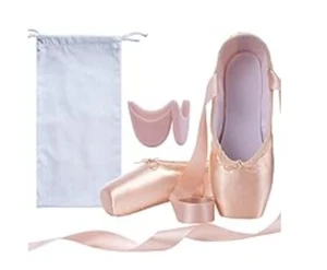 Scarpe DoGeek Satin Pointe per ragazze e donna scarpe da ballo professionali - Foto 1 di 6