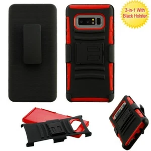 For Samsung Galaxy Note 9 Hybrid Shockproof Rugged Hard Case Cover Clip HOLSTER - Picture 1 of 23