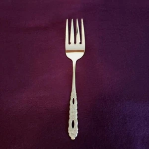 Vintage Oneida Proposal Deluxe Stainless Steel Flatware Meat Fork Burnished - Picture 1 of 5