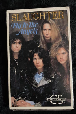 Fly to the Angels and Desperately by Slaughter Cassette Single 1990  - Image 1 of 2