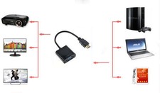1080P HDMI Male to VGA Female Video Converter Adapter Cable For PC/DVD/HDTV/TV