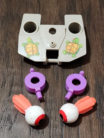 Vintage TMNT 1989 FOOT CRUISER TRUNK PARTS Including 2 EYEBALLS Cover