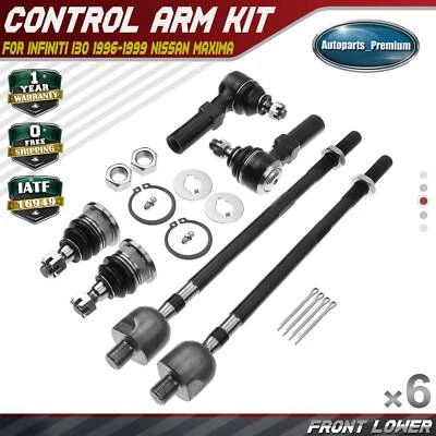 6 x передний нижний анкерный стержень конец с шарниром для INFINITI I30 1996-1999 NISSAN MAXIMA - Изображение 1 из 4