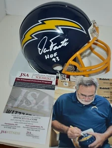 DAN FOUTS AUTOGRAPHED VSR4 TB MINI HELMET SAN DIEGO CHARGERS HOF 1993 JSA - Picture 1 of 6