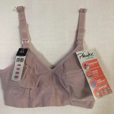 Playtex Hush Pink Comfort Flex Fit 32B 32C-34B-34C Nursing Bra - Size XS - Image 1 of 4