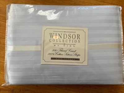 Новый нераспакованный набор Windsor Collection от Niki (Bloomingdales) Twin 100% хлопок сатин - Изображение 1 из 4