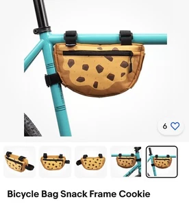Snack! Cookie Frame Bag Kiwi Green 8x5x1.5in Hook and Loop Straps Bicycle - Picture 1 of 1