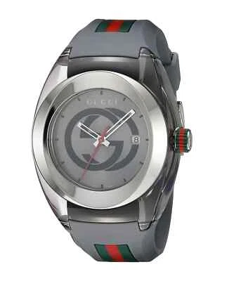 Gucci Sync XXL Men's Gray Rubber Band Watch - YA137109 ($670 MSRP) - Image 1 of 4