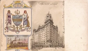 Philadelphia, PENNSYLVANIA - Broad Street Station - Coat of Arms - TUCKS - PMC - Picture 1 of 3