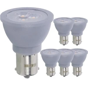 6Pack GBF LED Elevator Bulb, 3W (20W) 1383 Bayonet Base BA15S, 3000K, Silver - Picture 1 of 1