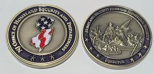 NJ Dept of Homeland Security Director's Presentation Challenge Coin - Picture 1 of 1