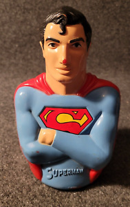 Vintage 1974 MEGO Superman 8" Plastic Super Savers Bank Collectible RARE L3