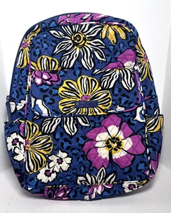 Mochila Vera Bradley Africana Violeta Pequeña Acolchada Forro Rosa Caliente Limpia Usada en Excelente Condición - Imagen 1 de 9