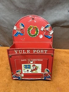 X•Vintage Yule Post ‘Countdown to Christmas’ Card Holder. - Picture 1 of 10