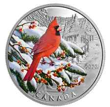 2023 CANADA $20 Colorful Birds NORTHERN CARDINAL 1oz .9999 Pure Silver Coin