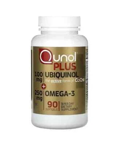 Plus Ubiquinol + Omega-3, 100 mg + 250 mg, 90 Softgels - Picture 1 of 11