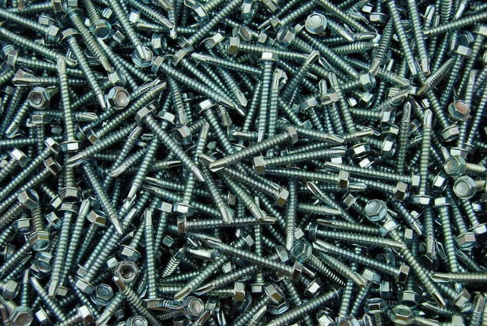 LEXAR INDUSTRIAL (850) Hex Washer Head #8 x 1-1/4 Self-Drilling #2 Tek Screw IHW