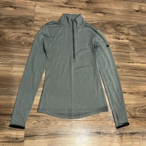 Nike Pro Dri-Fit Damengröße SMALL grau 1/2-Reißverschluss Langarm Pullover Laufen - Bild 1 von 7
