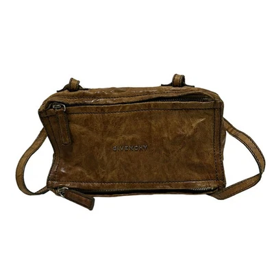 Givenchy Pandora мини наплечная сумка коричневый кожаный винтажный подлинный - Изображение 1 из 4