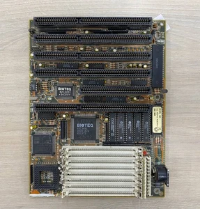 386 BIOTEQ MB-1333/40UCQ-B Ver 2 Motherboard with AMD 386DX40 + 4 MB RAM - Picture 1 of 6