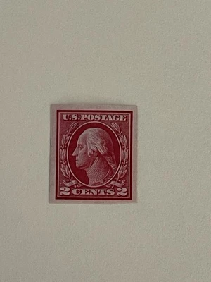 US Scott #409 Washington Imperforate 1912 Stamp MH F/VF OG - Image 1 of 3