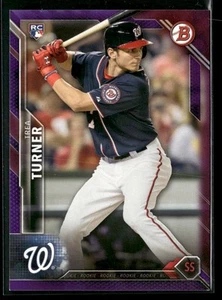 2016 Bowman #130 Trea Turner RC Rookie Purple #/250 - Picture 1 of 2