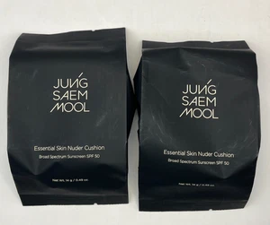 LOT OF 2 Jung Saem Mool Essential Skin Nuder Cushion Bundle Refills Fair Light - Picture 1 of 3