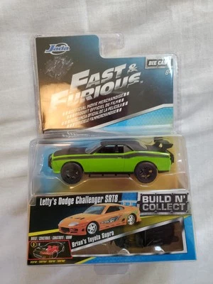 Jada Fast & Furious LETTY'S DODGE CHALLENGER SRT8 Build N’ Collect Diecast Car - Image 1 of 3