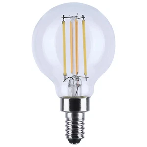 4.5 Watt LED G16.5 - 3000K-2000K Warm Dimming - Candelabra Base - Clear Finish - - Picture 1 of 6