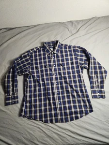 Vintage Wrangler Pearl Snap Plaid Shirt Mens Sz 2XL Colorful Cowboy Western NEW - Picture 1 of 8