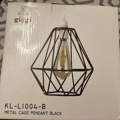 Contemporary Bird Cage Metal Basket Ceiling Light Shade & Lampshade Pendant Gift - Image 1 of 2