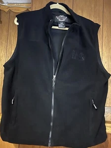 Harley Davidson Men Fleece Vest XL - Picture 1 of 3