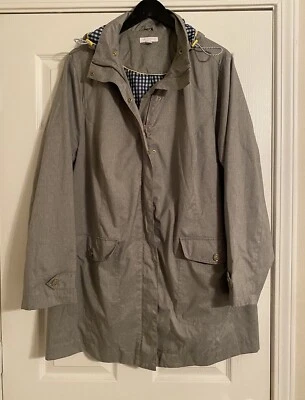 Charter Club Woman’s Nautical Utility Jacket.  Gray. 2X Pockets. Hood.Never Worn - Image 1 of 4