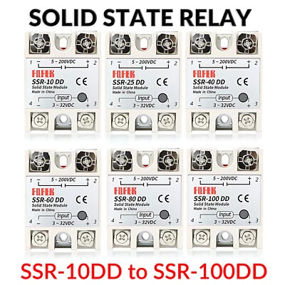 Solid State Relay Module DC to DC SSR-10DD to SSR-100DD 3-32V DC 5-200V DC New - Image 1 of 4