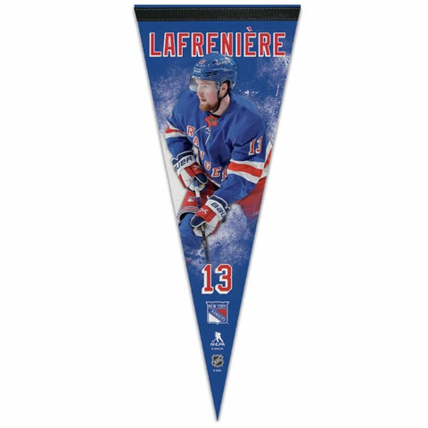 ALEXIS LAFRENIERE NEW YORK RANGERS PREMIUM QUALITY PENNANT 12"X30" BANNER Cover