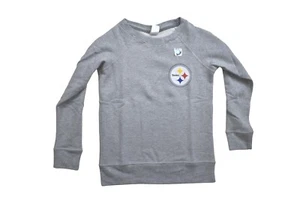 Junk Food Youth Boys Girls Pittsburgh Steelers Crew Sweatshirt New M, L - Picture 1 of 5